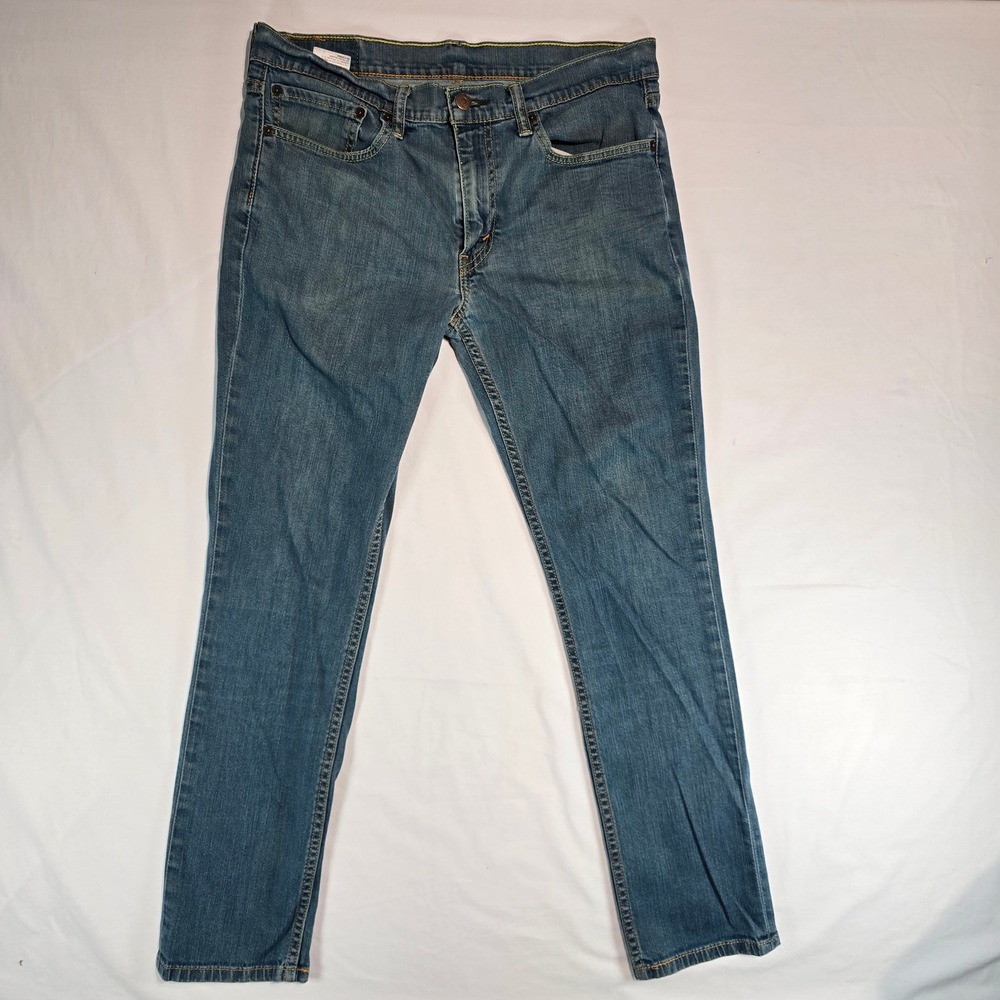 Levis 511 Slim Fit Mens Jeans Blue Medium Wash Denim W34 L32 04511-0408 - Picture 2 of 16